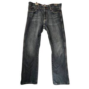 Wrangler Retro Relaxed Boot Cut Jeans Mens Blue Denim 35x34 Western Cowboy
